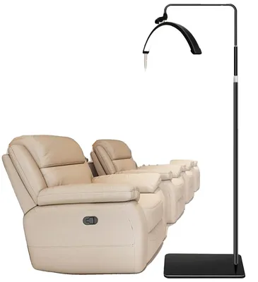 Obrázek produktu pro LED videoosvětlení pro podlahu, s regulovatelným jasem, výškově nastavitelné, barva: černá
