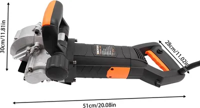 Image de Rainureuse électrique pour béton - Rainureuse murale - 4800 W - 5000 tr/min - Noir