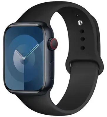 Immagine prodotto di Bracciale in silicone per Apple Watch 38/40/41mm, colore verde, taglia M-L, colore nero