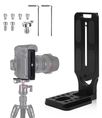 Zdjęcie produktu dla Uchwyt szybkozłączny w kształcie litery "L" - uniwersalny uchwyt do aparatów DSLR
