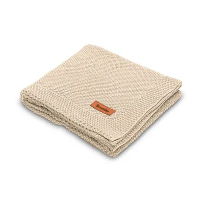Produktbild von Strickdecke Baumwolle Beige 100 X 80