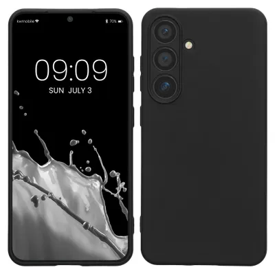 Produktbild von kwmobile Handyhülle für Samsung Galaxy S24 Hülle - weiches Handy Silikon Case - Schutzhülle Cover - Schwarz