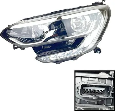 Immagine prodotto di Faro sinistro Renault Megane 4 cornice cromata, LED | 260605154R, 2016+