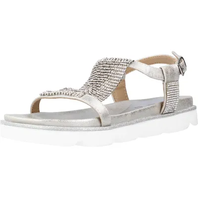 Produktbild von CAFeNOIR Damen Sandalette in Silber, Größe 37
