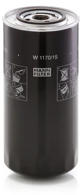 Produktbild von Ölfilter MANN-FILTER W 1170/15 Anschraubfilter für FIAT Series 260 90 Serie Series 180 Series 300 Series 330
