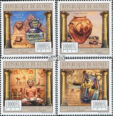 Produktbild von Briefmarken Guinea 2011 Mi 8762-8765 (kompl. Ausgabe) postfrisch Kunst Ägyptens