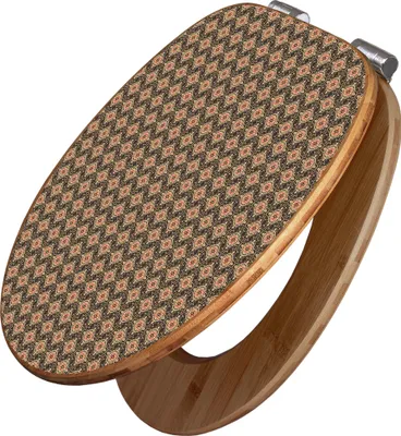 Produktbild von banjado Design WC Sitz Bambus Absenkautomatik -Oriental - Toilettendeckel mit Absenkautomatik Holz/hochwertiger Bambus Klodeckel/WC-Sitz für alle gängigen Toiletten [TDB2 11349]
