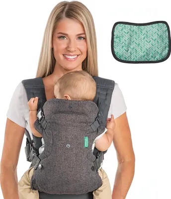 Zdjęcie produktu dla Nosidełko Infantino 4 w 1 Flip Advanced, 4 możliwe pozycje noszenia, z pasem naramiennym i biodrowym, ergonomiczne