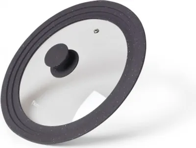 Immagine prodotto di Coperchio in vetro Fissman-Multisize, vetro/silicone resistente al calore, 26/28/30 cm, nero