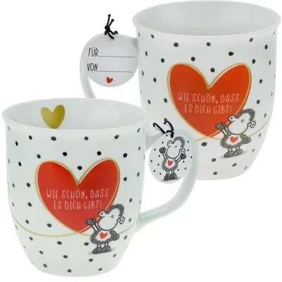 Image de Sheepworld 46218 Tasse avec motif imprimé : "Qu'il est bon de t'avoir ", avec jour de cadeau