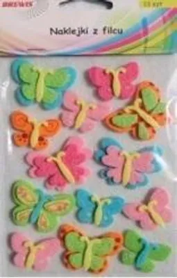 Produktbild von Filzaufkleber Schmetterlinge 13 Stk. (Schul- und Schrein, Kreativ)