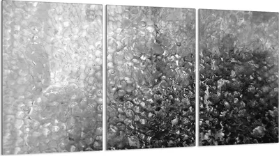 Produktbild von Herdabdeckplatten 3 teilig 30x52 Glaskeramikkochfeld Abdeckung Glas, Tropfen Grau