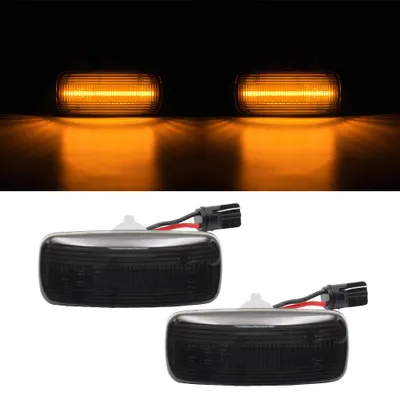 Für Audi A2 A3 8L A4 B5 A6 4B A8 4D TT 8N 2x LED Seitenblinker Blinker Schwarz in der Farbe Schwarz von Goingfast
