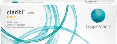 Produktbild von clariti 1 day toric - 30 daily lenses - Sph: -1.5, Cyl: -0.75, Ax: 60, BC: 8.6, D: 14.3