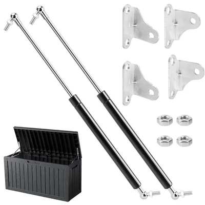 Obrázek produktu pro Plynové tlumiče, 380 mm, 200 N, 2 kusy, typ L, včetně držáků, pro karavany