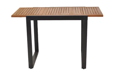Produktbild von Merxx Gartentisch Naxos graphit 80 (120) x 70 cm, ausziehbar - Aluminium/Akazie