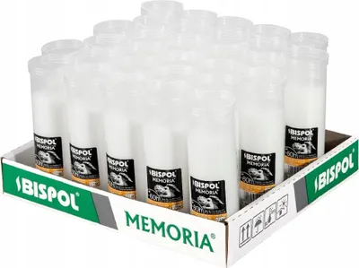 Zdjęcie produktu dla Wkłady do zniczy parafinowe BISPOL P160 60H 30szt.