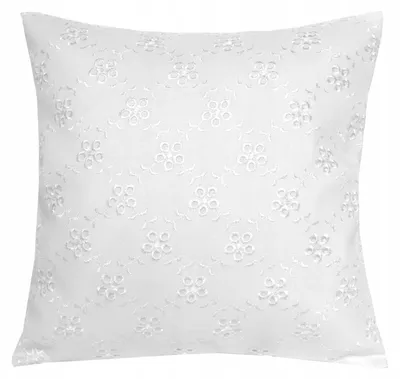 Produktbild von Jedeka Kissenbezug Nela 40x40 cm weiß Blumenmuster
