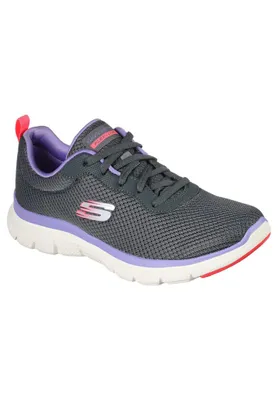Zdjęcie produktu dla Skechers damskie trampki FLEX APPEAL 4.0 Brilliant View 149303 szary, rozmiar buta:39 EU