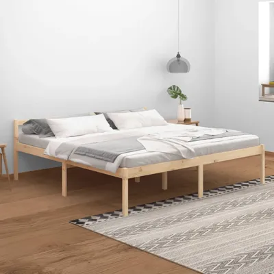 Zdjęcie produktu dla Maison Exclusive – łóżko dla seniorów 200 x 200 cm, lite drewno sosnowe