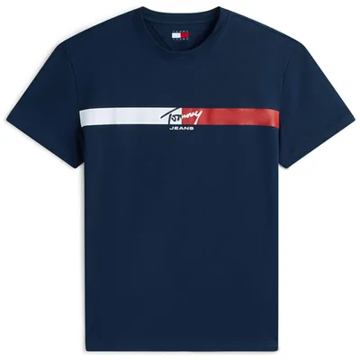 Obrázek produktu pro Tričko Tommy Hilfiger TJM REG SIGNATURE STRIPE T EXT pro Pánské