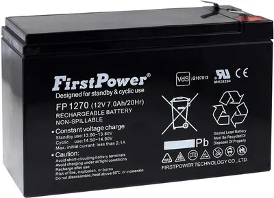 Image de Batterie gel-plomb FirstPower FP1270 VdS