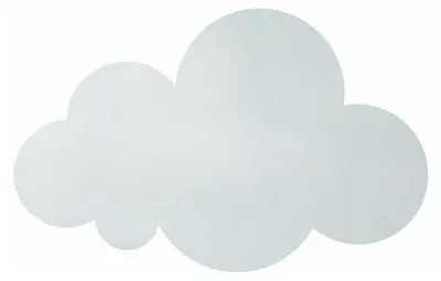 Produktbild von Moderne LED-Wandleuchte in Wolkenform für den Innenbereich, Wandmontage, ideal für Kinderzimmer, mit integriertem LED-Lampenschirm aus Acryl, warmweißes Licht