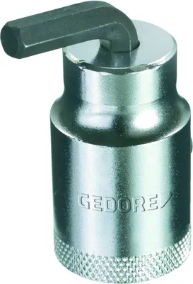 Zdjęcie produktu dla Gedore 8756-08, Torque wrench end fitting, Chrom, 8 mm, 1 szt., Stal chromowo-wanadowa (Cr-V)