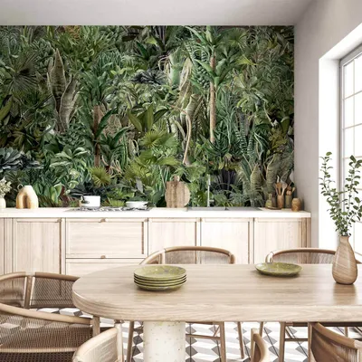Produktbild von Vlies Fototapete - Richness of Jungle 350x245 cm Blätter b-C-0858-a-a