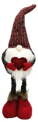 Imagen del producto de Decoración navideña: Elfo con patas telescópicas, modelo RC-K-280, color rojo