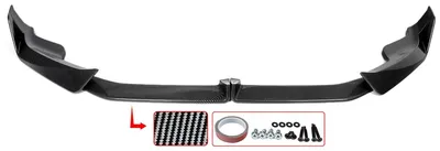 Image de Kit de spoiler avant, pare-chocs, en plastique ABS, installation facile, aspect carbone