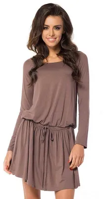 Produktbild von Damen Minikleid Klassisch; Cappuccino/M/L 38/40