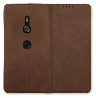 Produktbild von Bookstyle 'Premium' Schutzhülle Klapphülle Schutztasche Etui Cover für Sony XZ3 - Braun