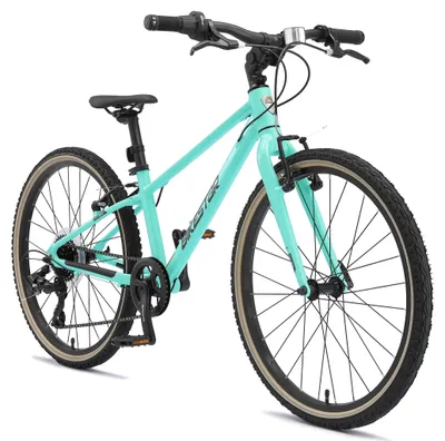 Produktbild von BIKESTAR Leichtgewicht 9kg Kinder Jugend Fahrrad Aluminium ab 8-9 Jahre | 24 Zoll 8 Gang Shimano Schaltung Ultra Leicht | Mint
