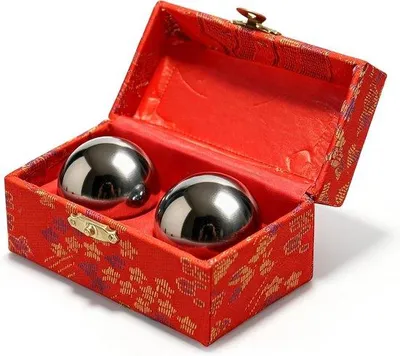 Produktbild von Qi Gong Kugeln 38 mm - Metall - Klangkugel - zur Entspannung - Vemera