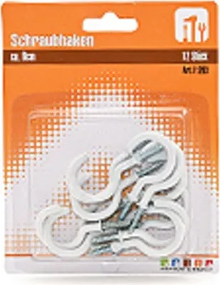 Obrázek produktu pro 12 šroubovacích háčků, Ø 0,2 x 5,4 cm