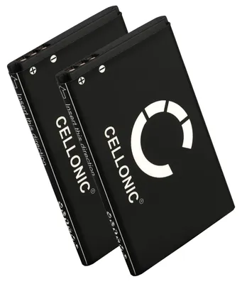 Image de CELLONIC 2x Batterie pour Cellulaire / Téléphone portable Compatible avec Doro 6520, 6050, 6620, DBC-800D - (900mAh, 3.7V)