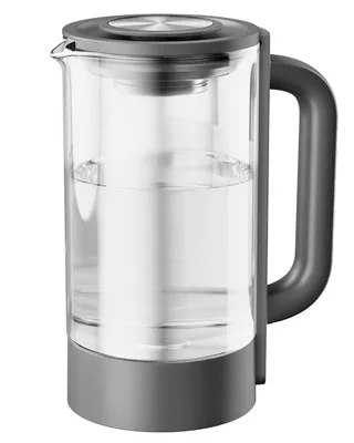 Imagen del producto de Maxblue GPWD-B, jarra de vidrio para sistemas de osmosis de mesa Waterdrop M6HG y M6CG | Gris oscuro, 1,2 L. Gran capacidad, libre de BPA, se adapta a la mayoría de los armarios de cocina