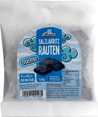 Produktbild von Rexim Salzlakritz Rauten zuckerfrei 120g