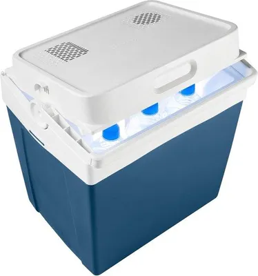 Produktbild von Elektrische Kühltasche für Auto und Camping - Kühltasche mit Thermo-elektrischem Kühlsystem - Portable Kühltasche aus Kunststoff