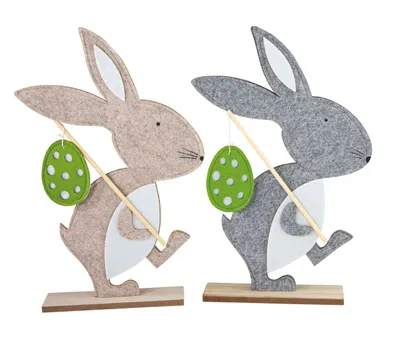 Produktbild von Riffelmacher Hase Wandersmann mit Ei 27 x 5 x 39 cm