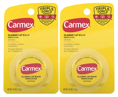 Produktbild von CARMEX - Lippenbalsam - 2er Pack - Im Tiegel - Classic Medicated - Regenerierend