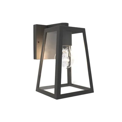 Immagine prodotto di Applique da esterno FIA nera 1xE27x40W in alluminio, dimensioni: 21,6x14x16 cm, IP44, Lutec