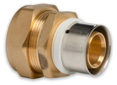 Produktbild von Selfio-Press Aluverbund Pressfitting  Übergang Kupferrohr 32 x 3 - 35 mm (zum Schrauben) TH + U Kontur DVGW