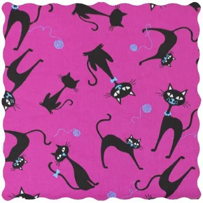 Produktbild von Zirbenkissen ca. 30x30cm - Katzen-pink - Zirbenholzspäne im Zirbenholzkissen