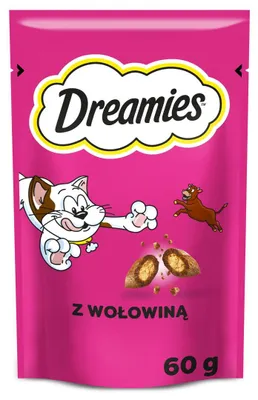 Obrázek produktu pro Dreamies 4008429037948, Dospělý jedinec, Hovězí, 60 g