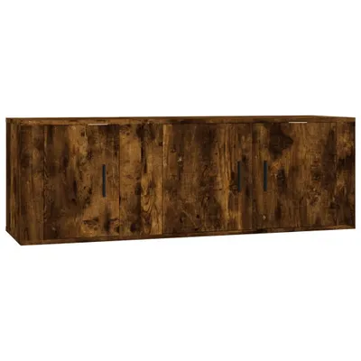 Produktbild von vidaXL 2-tlg. TV-Schrank-Set Räuchereiche Holzwerkstoff