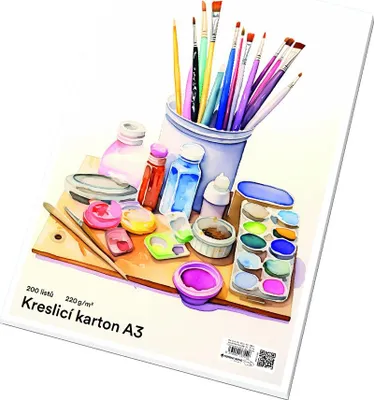 Obrázek produktu pro Papírny Brno - kreslící karton A3, 220 g/m2, 200 listů