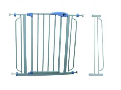 Produktbild von Bc-elec - 5664-1093 TÜR- UND TREPPENSCHUTZGITTER AUSZIEHBAR 76 BIS 107CM INKLUSIVE VERLÄNGERUNG
