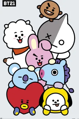 Produktbild von Poster BT21 Characters 61x91.5cm